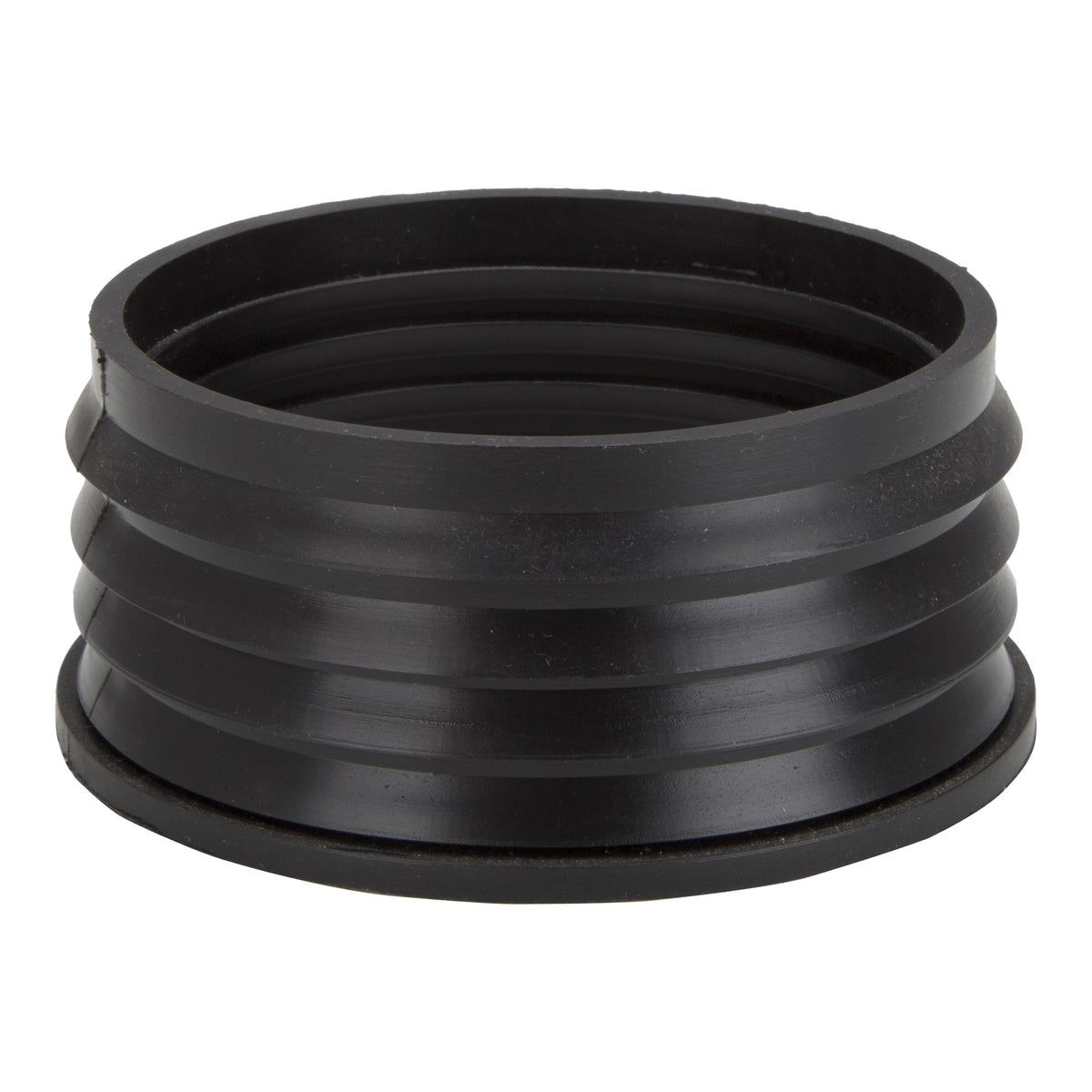 ProSource Hub Donut, 4 in x 4 in, Compression, PVC, Black