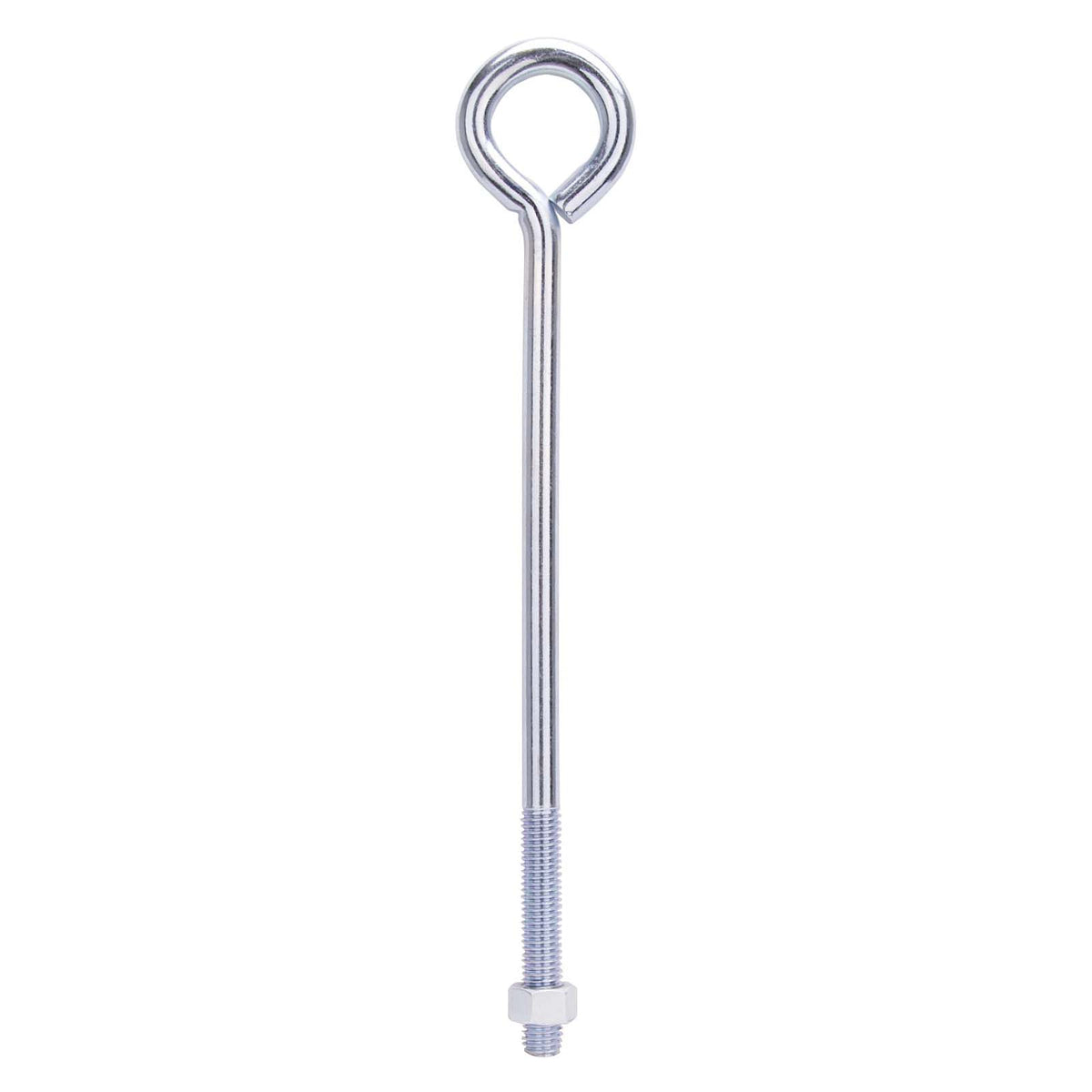 ProSource LR291 Eye Bolt, 12.4 mm Thread, Machine Thread, 3 in L Thread, 2-1/8 in Dia Eye, 461 lb Working Load, Steel