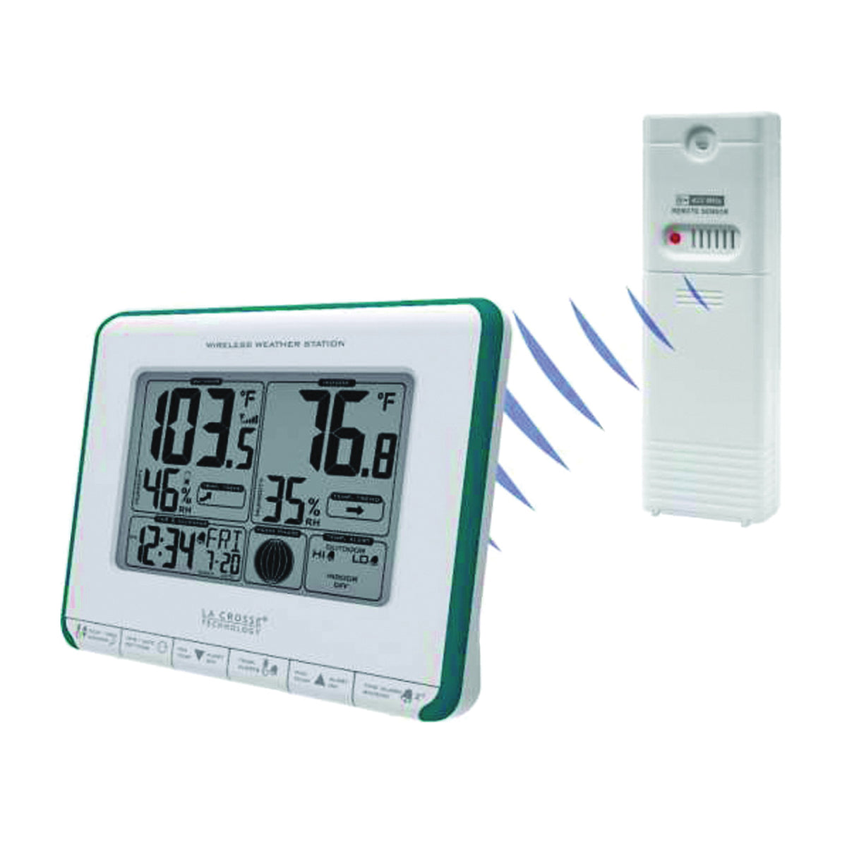 La Crosse 308-1711BL Weather Station, -20 to 140 deg F, Digital Display