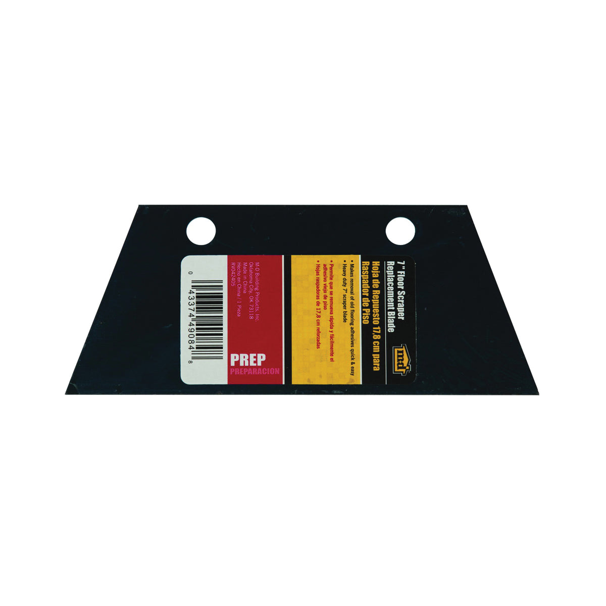 M-D Building Products Series 49084 Floor Scraper Blade, 7 in L, Steel