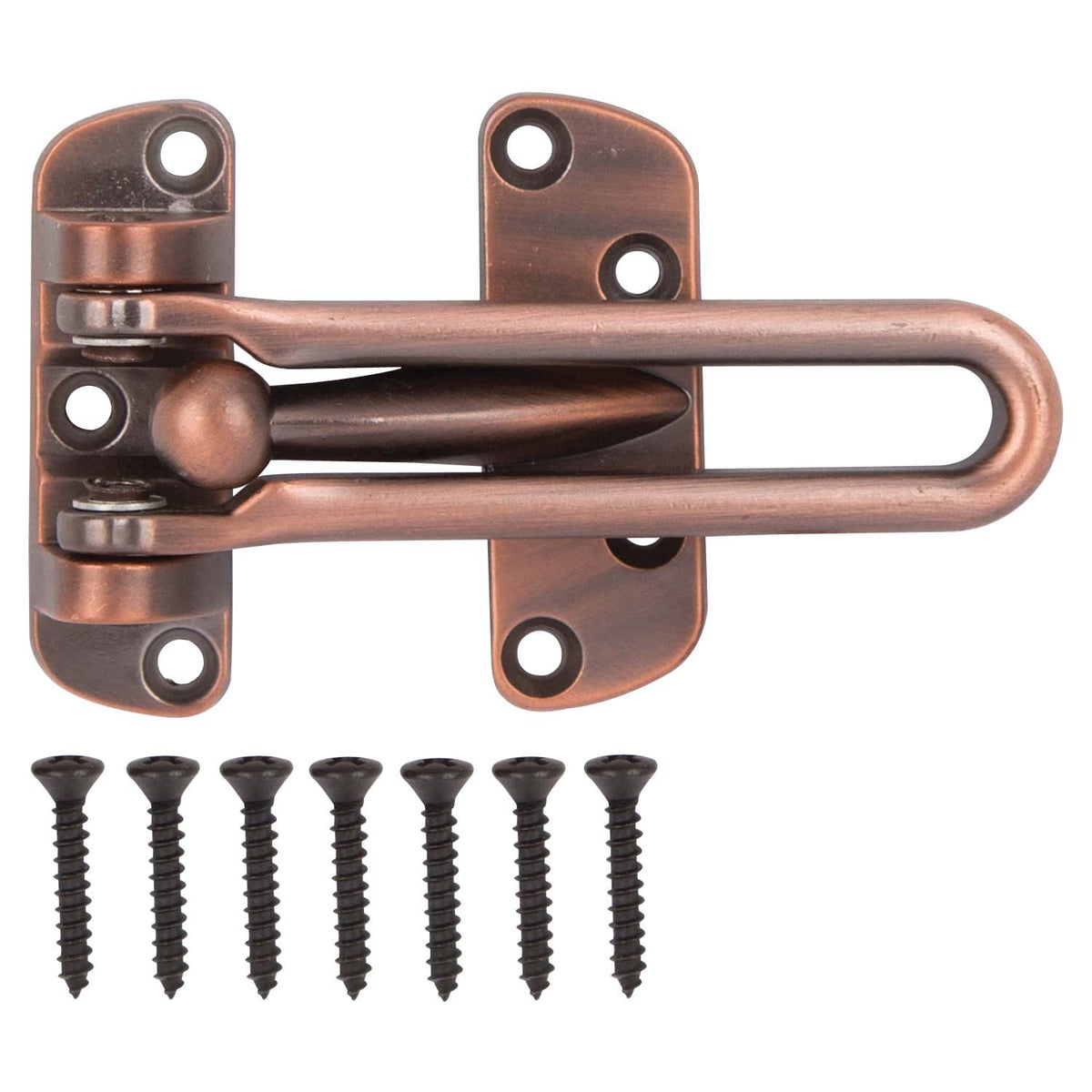 ProSource 20546VB-PS Security Door Guard, 4-1/8 in L, 2-1/2 in W, Zinc Die-Cast, Venetian Bronze