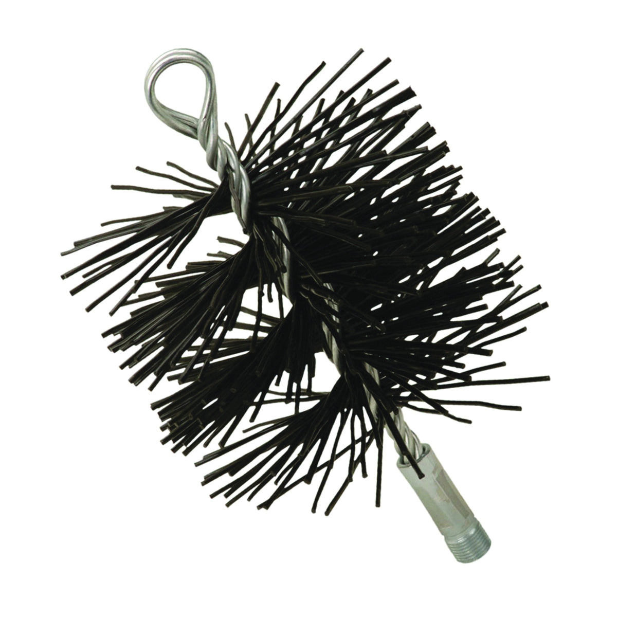 Imperial BR0075 Round Chimney Brush, 5 in Dia Brush, Polypropylene Fiber Trim