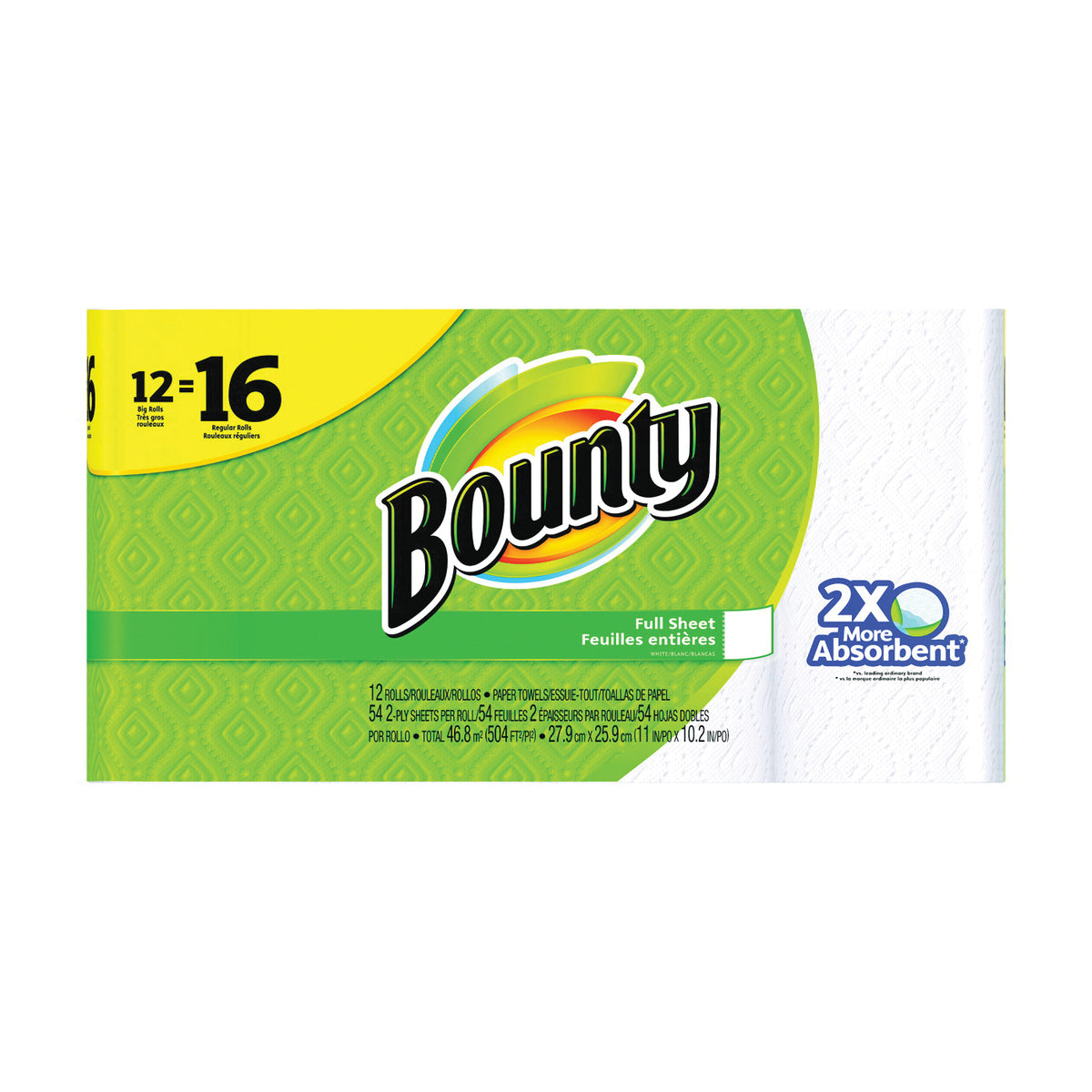 Bounty 94998 Paper Towel, 2-Ply