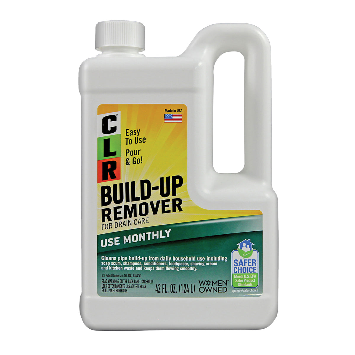 CLR CBR-6 Build-Up Remover, 42 oz, Liquid, Odorless, Light Blue