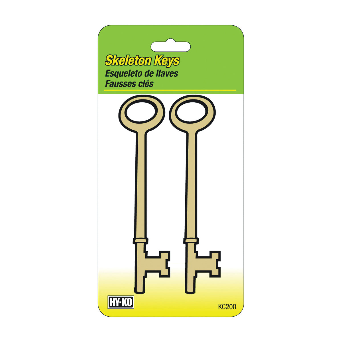 HY-KO KC200 Key Ring, Brass