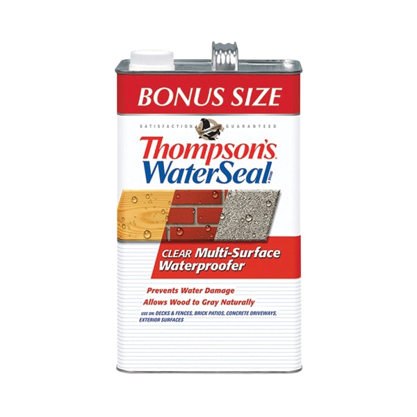 Thompson's WaterSeal TH.024111-03 Waterproofer, Clear, 1.2 gal, Can