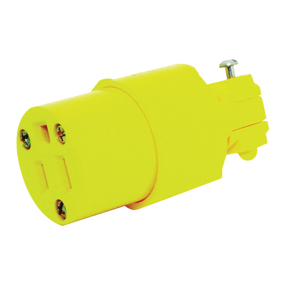 Eaton Wiring Devices 4887-BOX Electrical Connector, 2 -Pole, 15 A, 125 V, NEMA: NEMA 5-15, Yellow