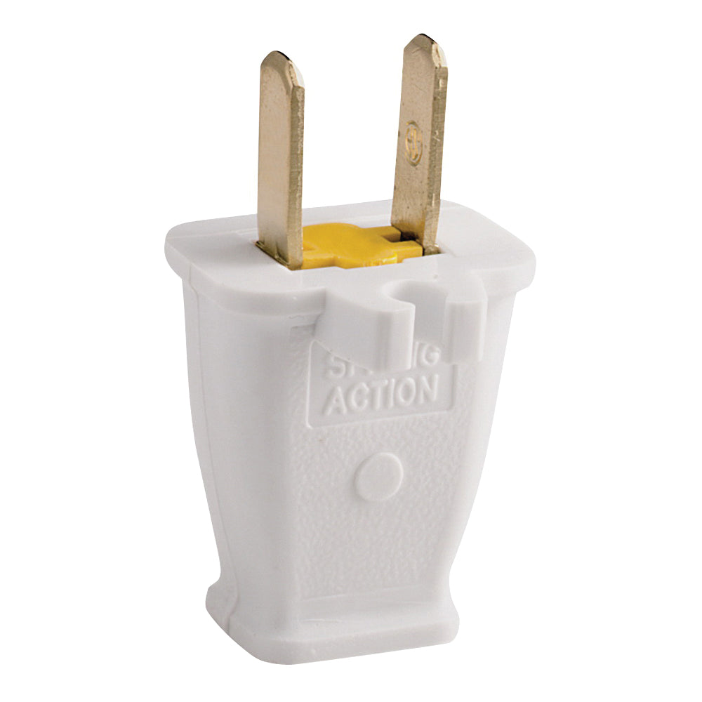 Eaton Wiring Devices SA940W Electrical Plug, 2 -Pole, 15 A, 125 V, NEMA: NEMA 1-15, White