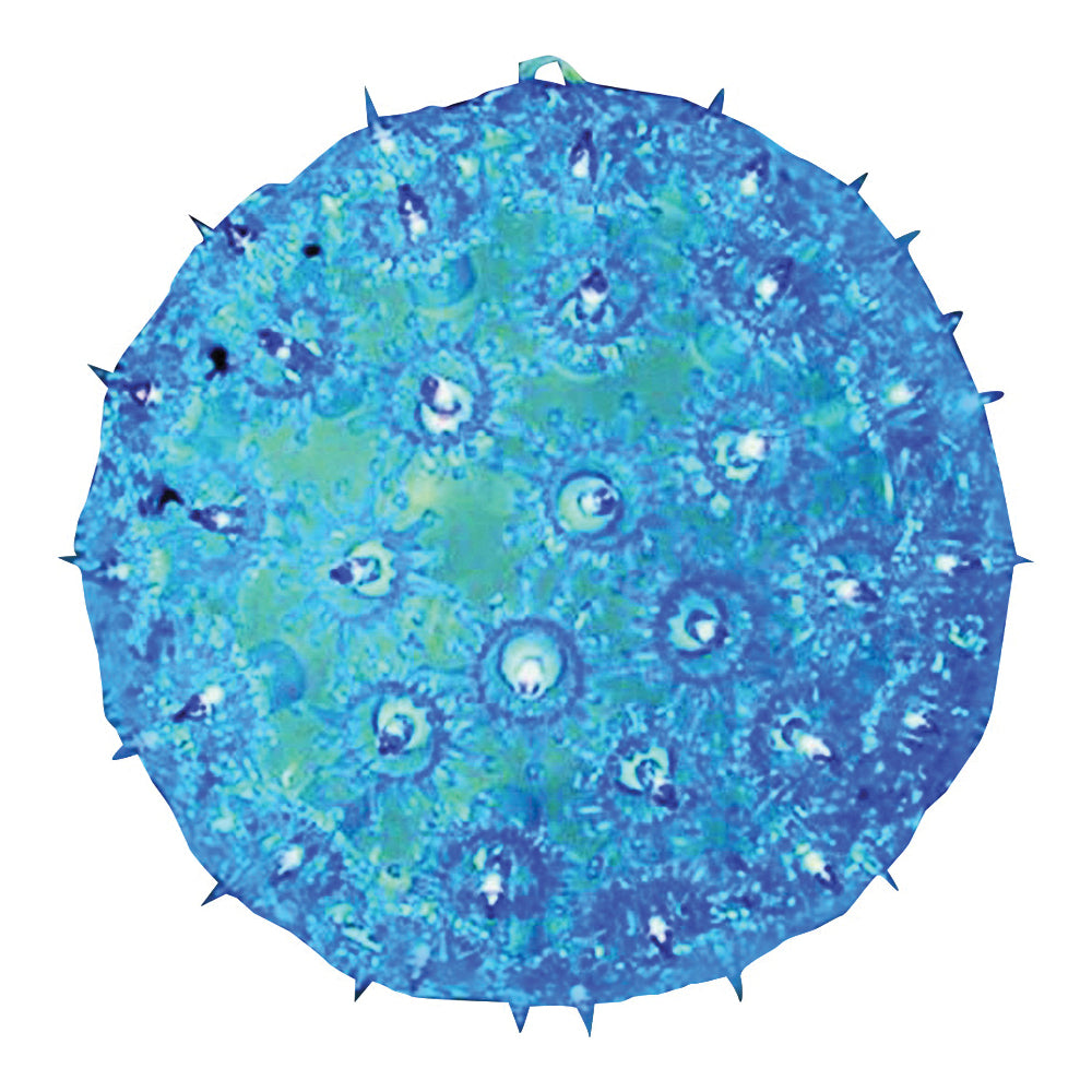 Hometown Holidays 60967 Pre-Lit Christmas Specialty Decoration, 7 in H, Holiday Ball, Mini Bulb, Blue