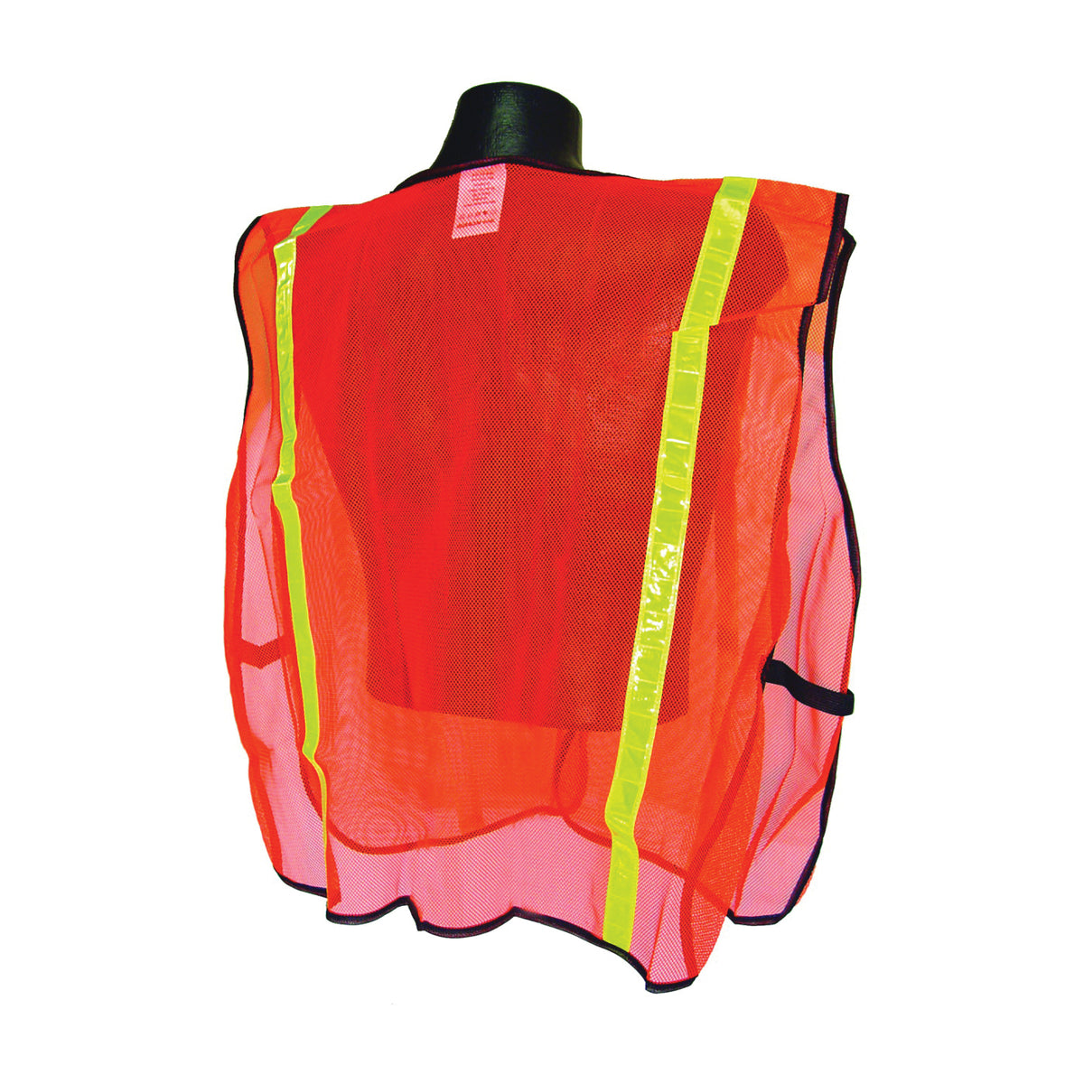 RADWEAR SVO1 Non-Rated Safety Vest, XL, Polyester, Green/Orange/Silver, Hook-and-Loop Closure