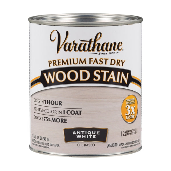 VARATHANE 297424 Wood Stain, Antique White, Liquid, 1 qt, Can