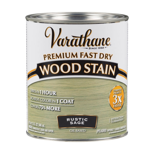 VARATHANE 297426 Wood Stain, Rustic Sage, Liquid, 1 qt, Can