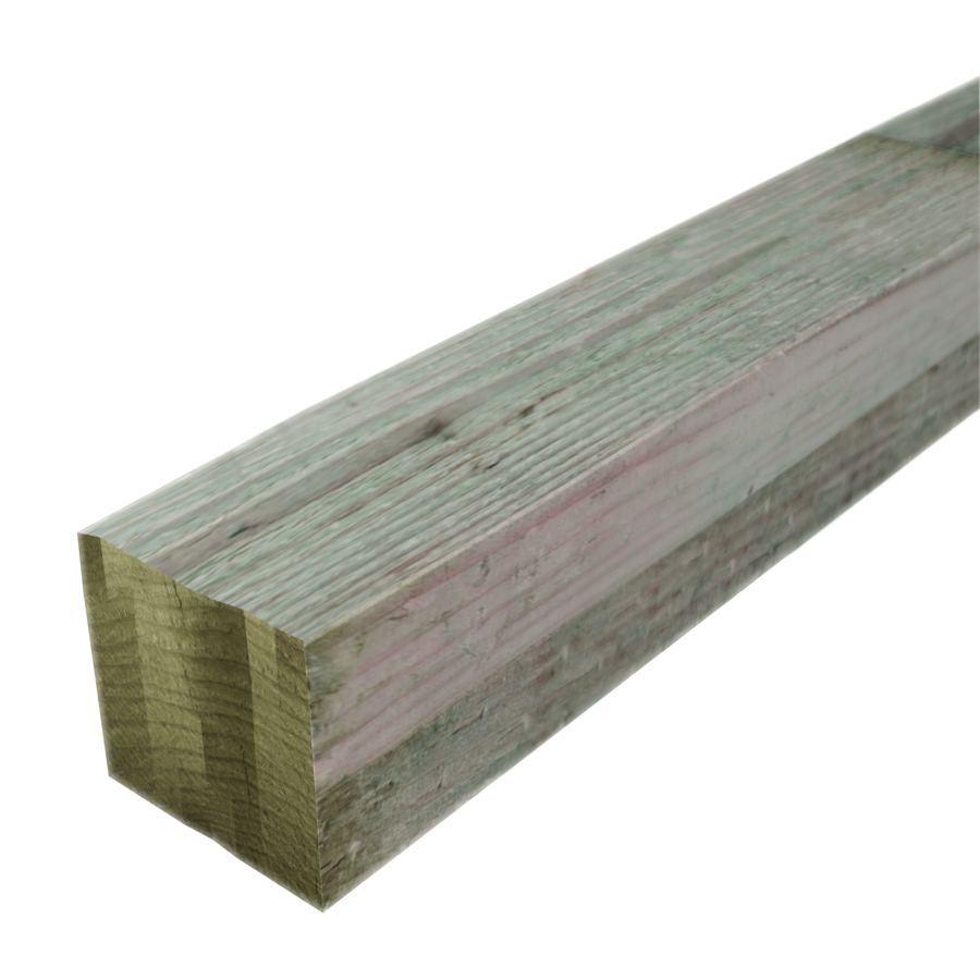 4 x 4 x 12, Southern Pine, No. 2, Pressure Treated (ACQ .40), Surfaced on 4 Sides