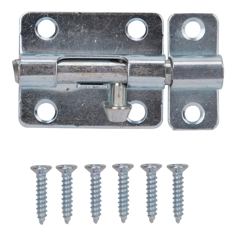 ProSource CL-201-PS Barrel Bolt, 0.31 Dia in Bolt Head, 2-1/2 in L Bolt, Steel, Zinc Plated