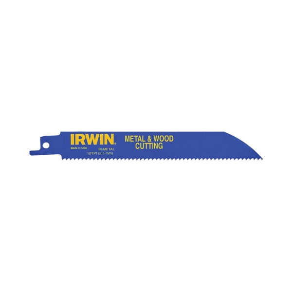 IRWIN 372110 Reciprocating Saw Blade, 12 in L, 10/14 TPI, Bi-Metal Cutting Edge