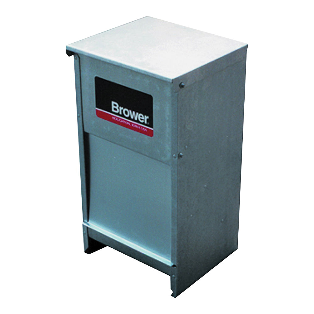 BROWER DF25 Pet Feeder, 25 lb Volume, Galvanized Steel