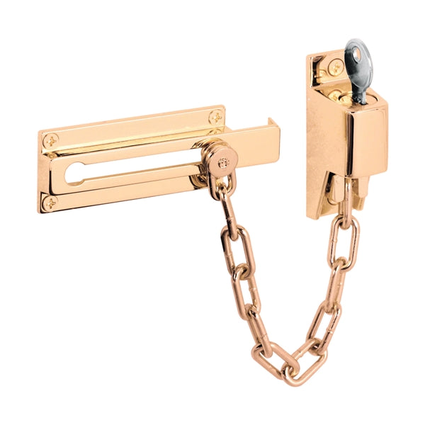 Defender Security U-9912 Chain Door Guard, Brass