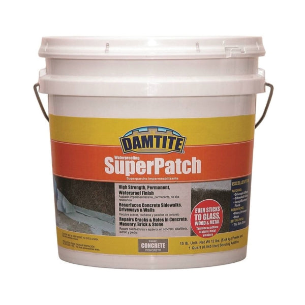 DAMTITE 04152 Concrete Patch, Concrete, 15 lb Pail