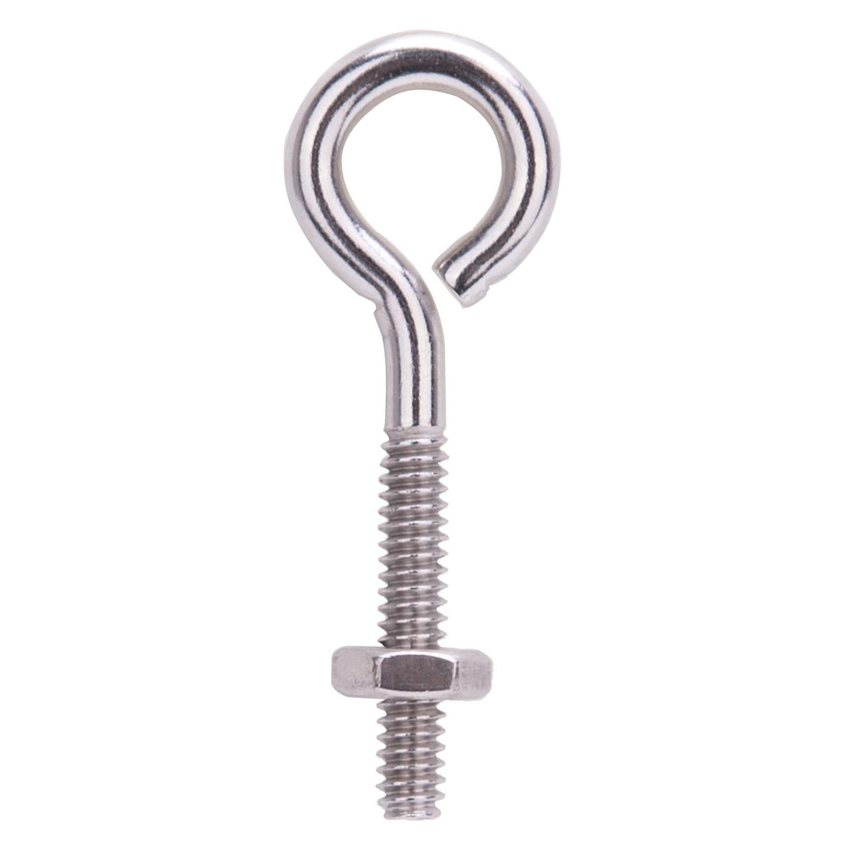 ProSource LR292 Eye Bolt, 4.7 mm Thread, Machine Thread, 1 in L Thread, 3/4 in Dia Eye, 94 lb Working Load