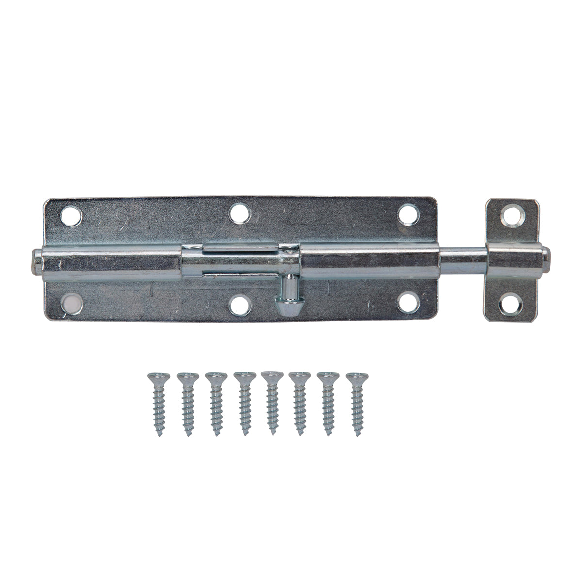 ProSource CL-701-PS Barrel Bolt, 0.31 Dia in Bolt Head, 6 in L Bolt, Steel, Zinc