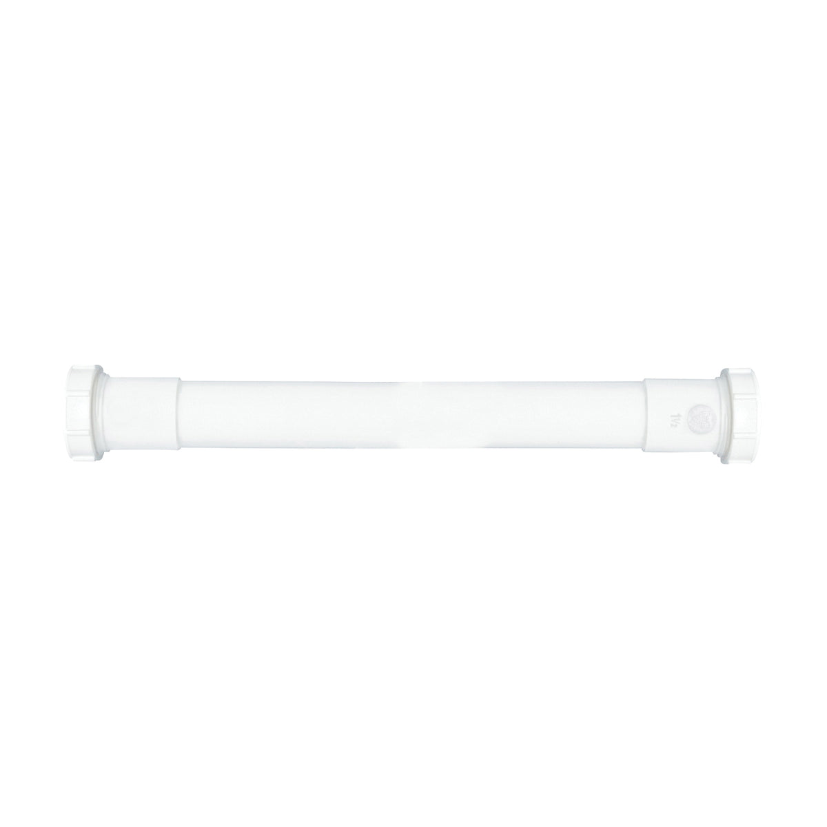 Plumb Pak PP42-16W Pipe Extension Tube, 1-1/4 in, 16 in L, Slip-Joint, Plastic, White