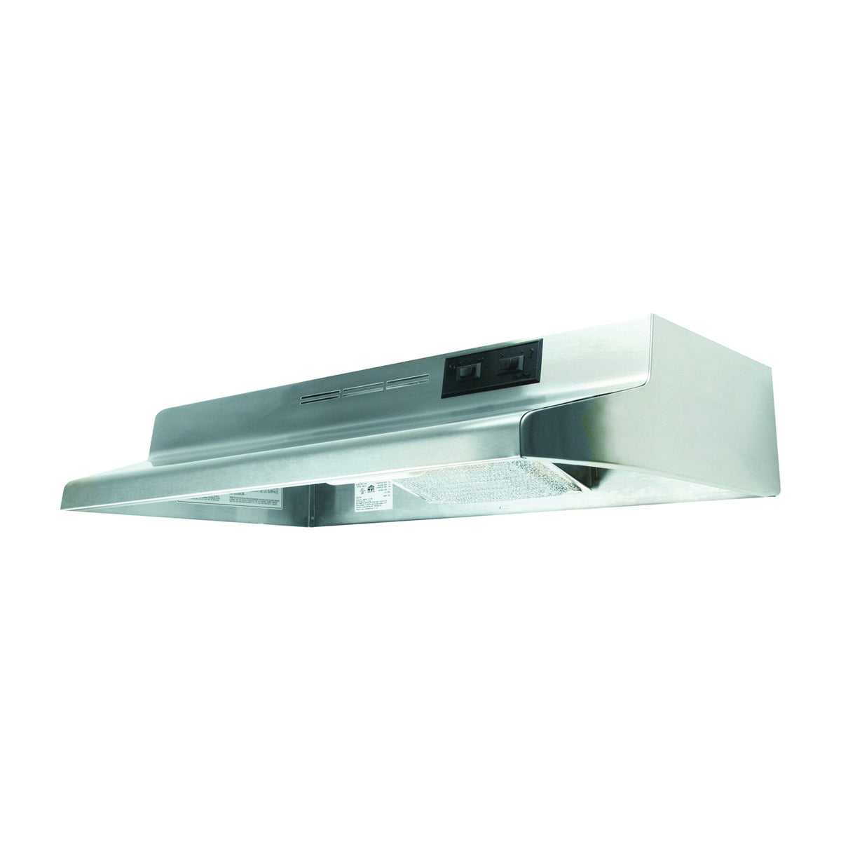 Air King Advantage AD Series AD1368 Range Hood, 180 cfm, 2 Fan, 36 in W, 12 in D, 6 in H, Steel