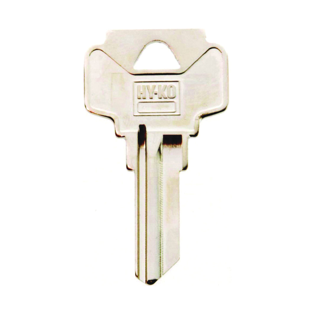 HY-KO 11010DE1 Key Blank, Brass, Nickel, For: Dexter Cabinet, House Locks and Padlocks