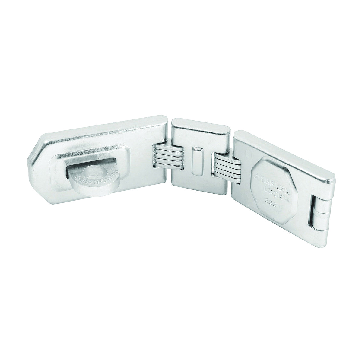 American Lock A885D Locking Hasp, 7-3/4 in L, 1-3/4 in W, Steel, Zinc, 7/16 in Dia Shackle