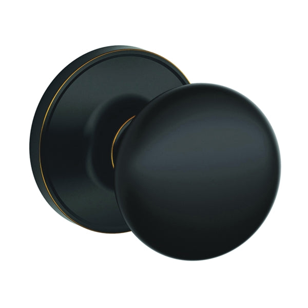 Schlage Stratus Series J10 STR 716 Passage Door Knob, Brass, Aged Bronze