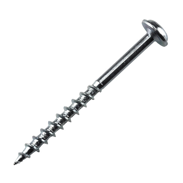 Kreg SML-C2 - 50 Pocket-Hole Screw, #8 Thread, 2 in L, Coarse Thread, Maxi-Loc Head, Square Drive, Carbon Steel, Zinc