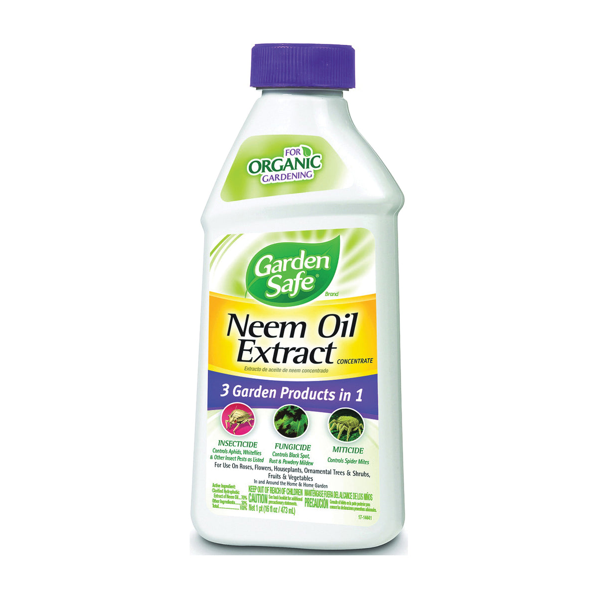 Garden Safe HG-83179 Neem Oil Extract, Liquid, 16 oz