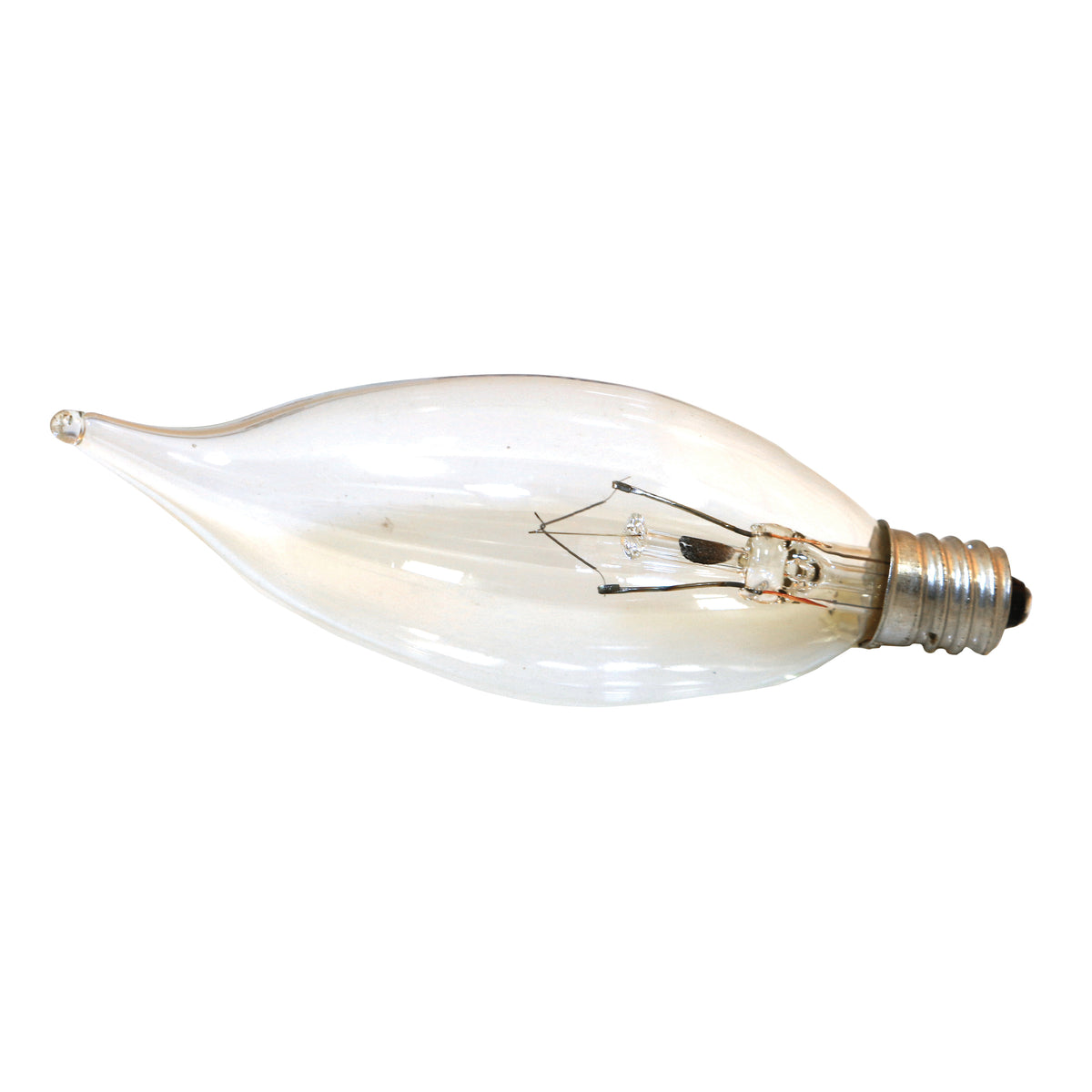 Sylvania 13448 Incandescent Lamp, 15 W, B10 Lamp, Candelabra Lamp Base, 65 Lumens, 2850 K Color Temp