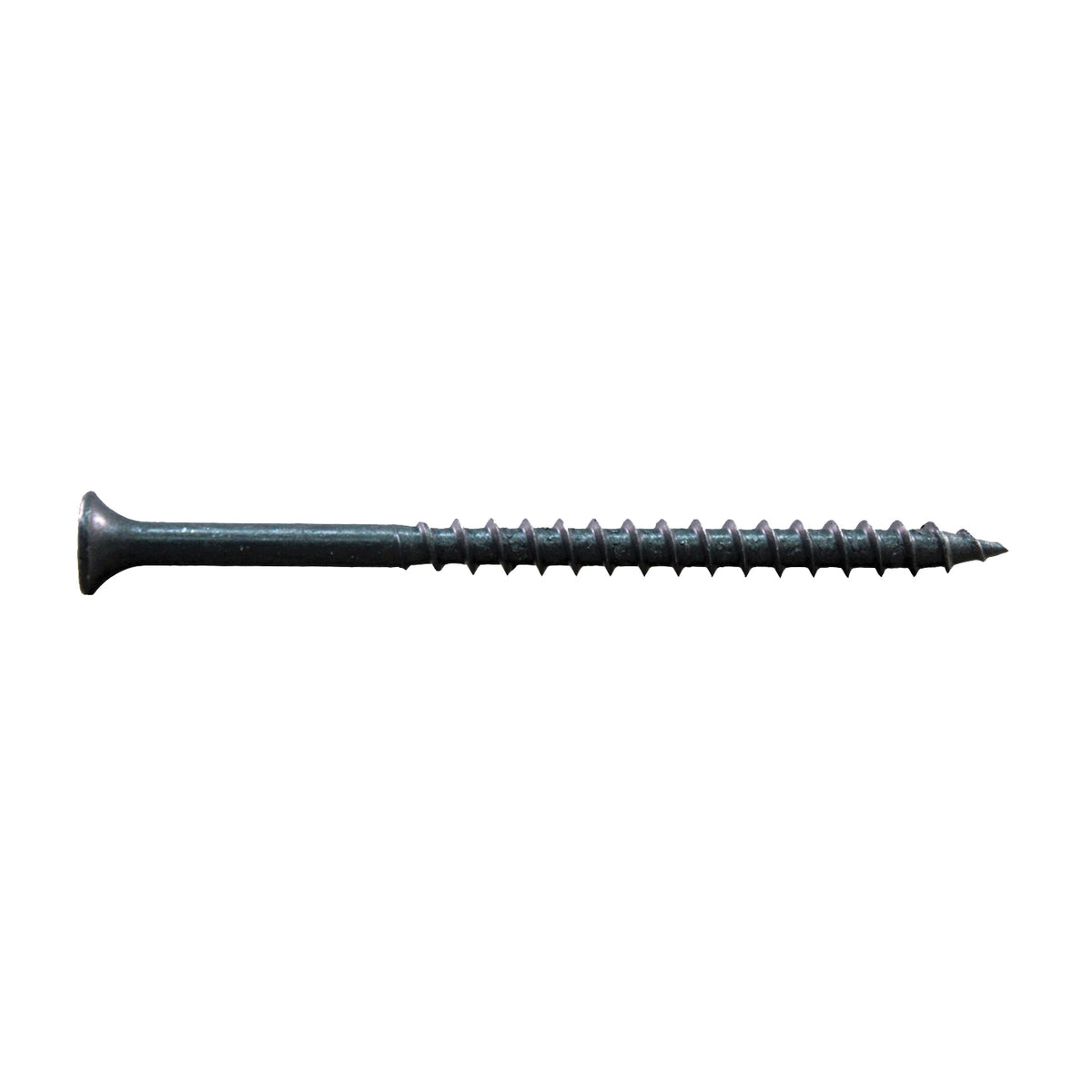 ProFIT 297208 Deck Screw, 4 in L, Coarse Thread, Bugle Head, Combo Drive, Sharp Point, Gray