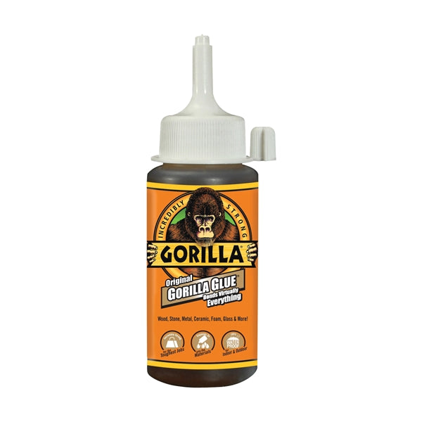 Gorilla 5000408 Glue, Brown, 4 oz Bottle