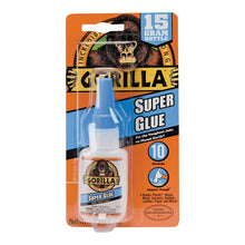 Load image into Gallery viewer, Gorilla 7805009 Super Glue, Liquid, Irritating, Straw/White Water, 15 g Bottle
