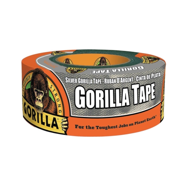 Gorilla 6071202 Duct Tape, 12 yd L, 1.88 in W, Silver