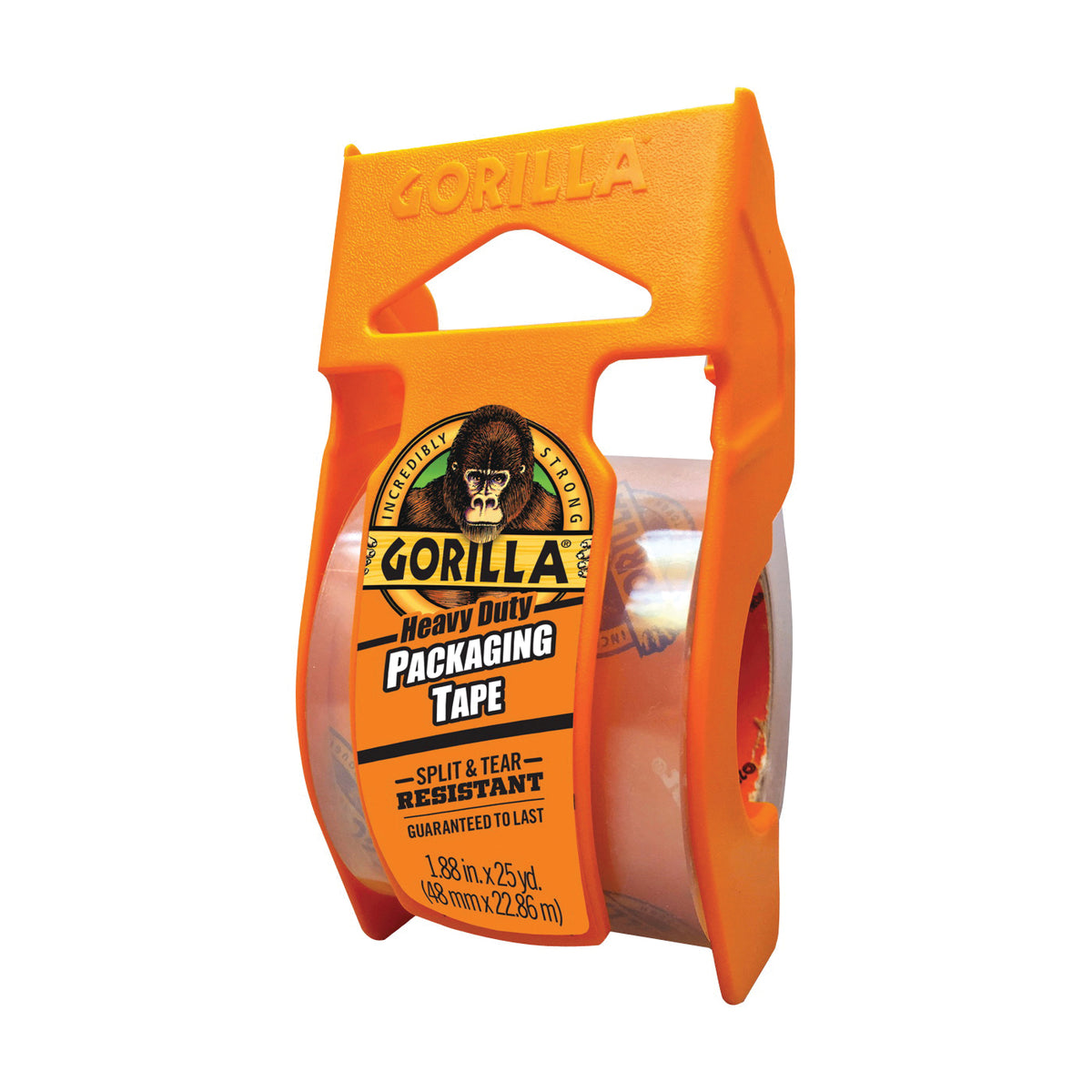 Gorilla 6034002 Packaging Tape, 25 yd L, 1.88 in W, Clear