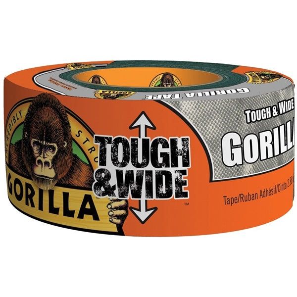 Gorilla 6073502 Duct Tape, 30 yd L, 2.88 in W, Silver