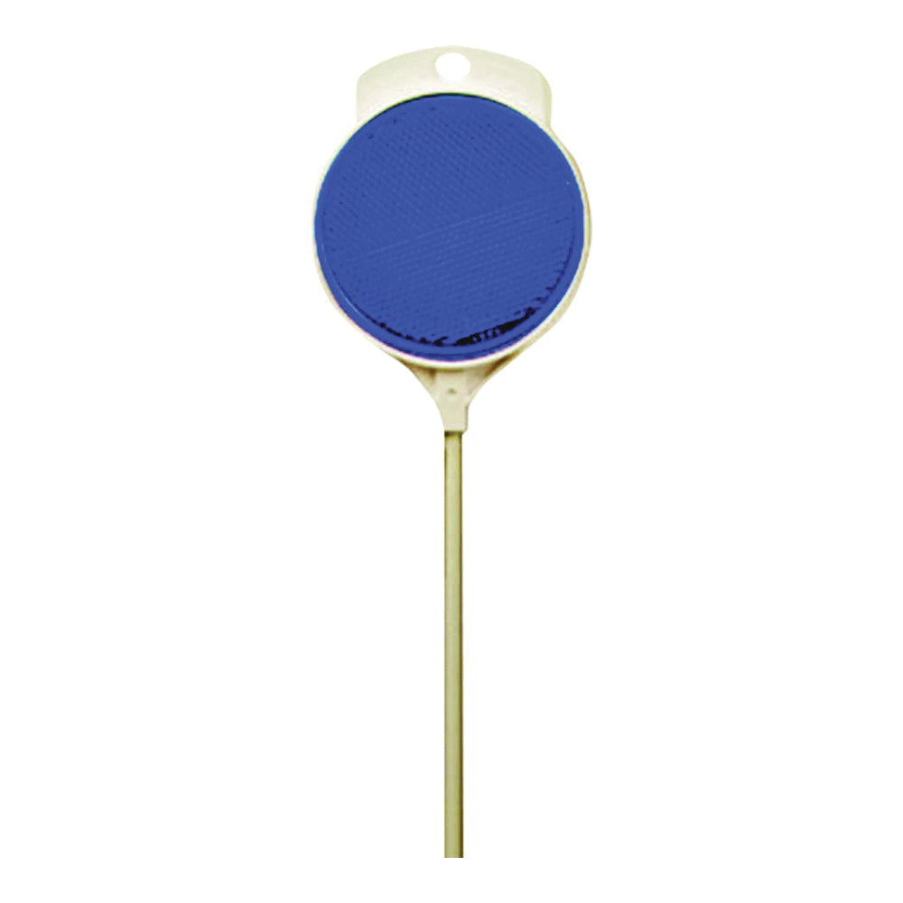 HY-KO DM300B48 Driveway Marker, Fiberglass Post, Blue Reflector