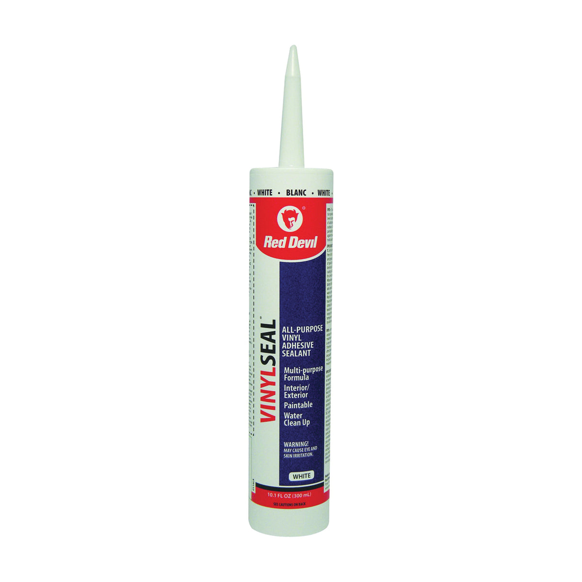 Red Devil Paint Master 0114CA Adhesive Caulk, White, 10.1 oz Cartridge