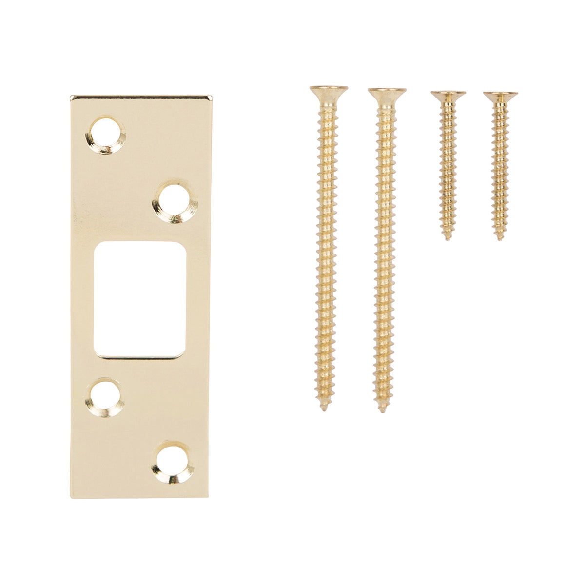 ProSource HSH-002BP-PS Security Strike, Steel, Brass, 3-5/8 in H, 1-1/4 in W