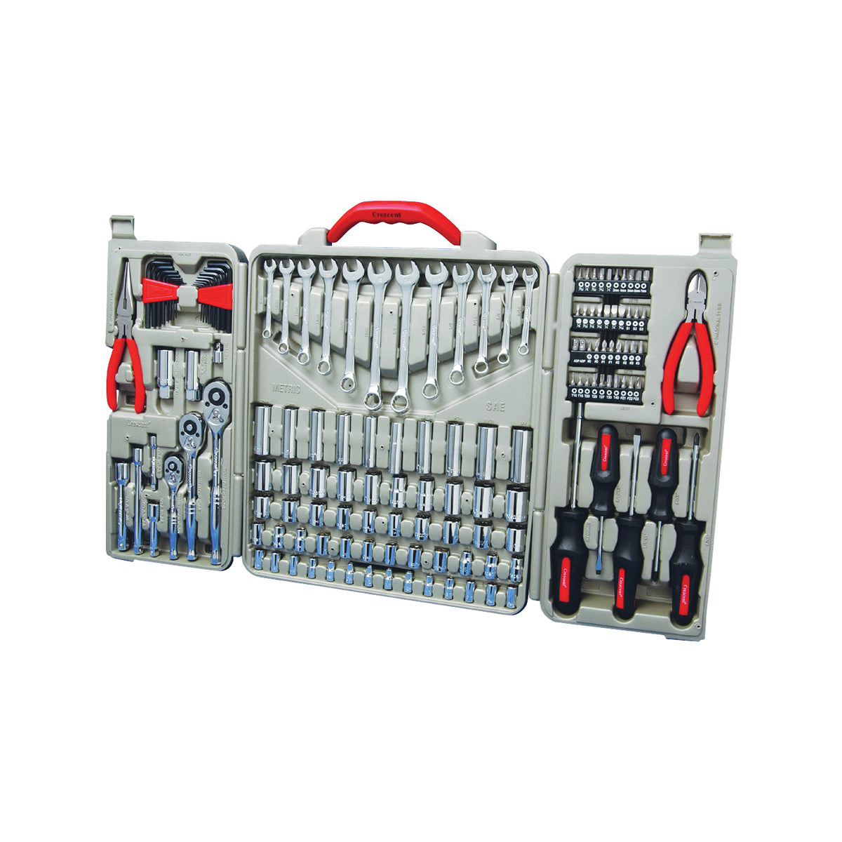 Crescent CTK148MPN Mechanic's Tool Set, 148-Piece, Steel, Chrome