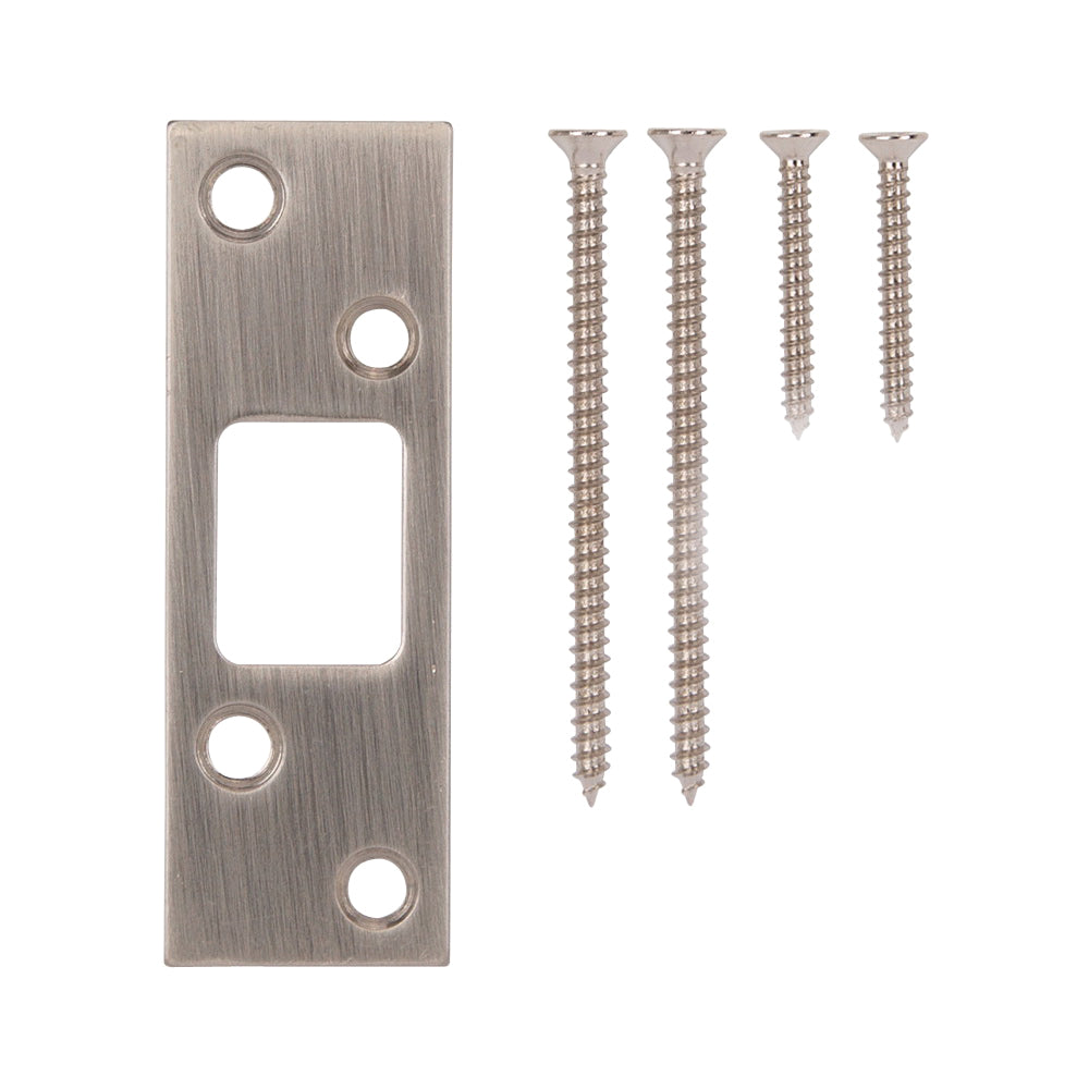 ProSource HSH-002SN-PS Security Strike, Steel, Satin Nickel, 3-5/8 in H, 1-1/4 in W
