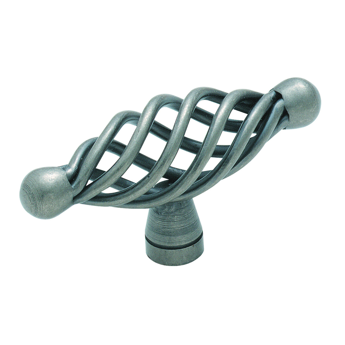 Amerock BP19321WN Cabinet Knob, 1-1/2 in Projection, Steel, Weathered Nickel