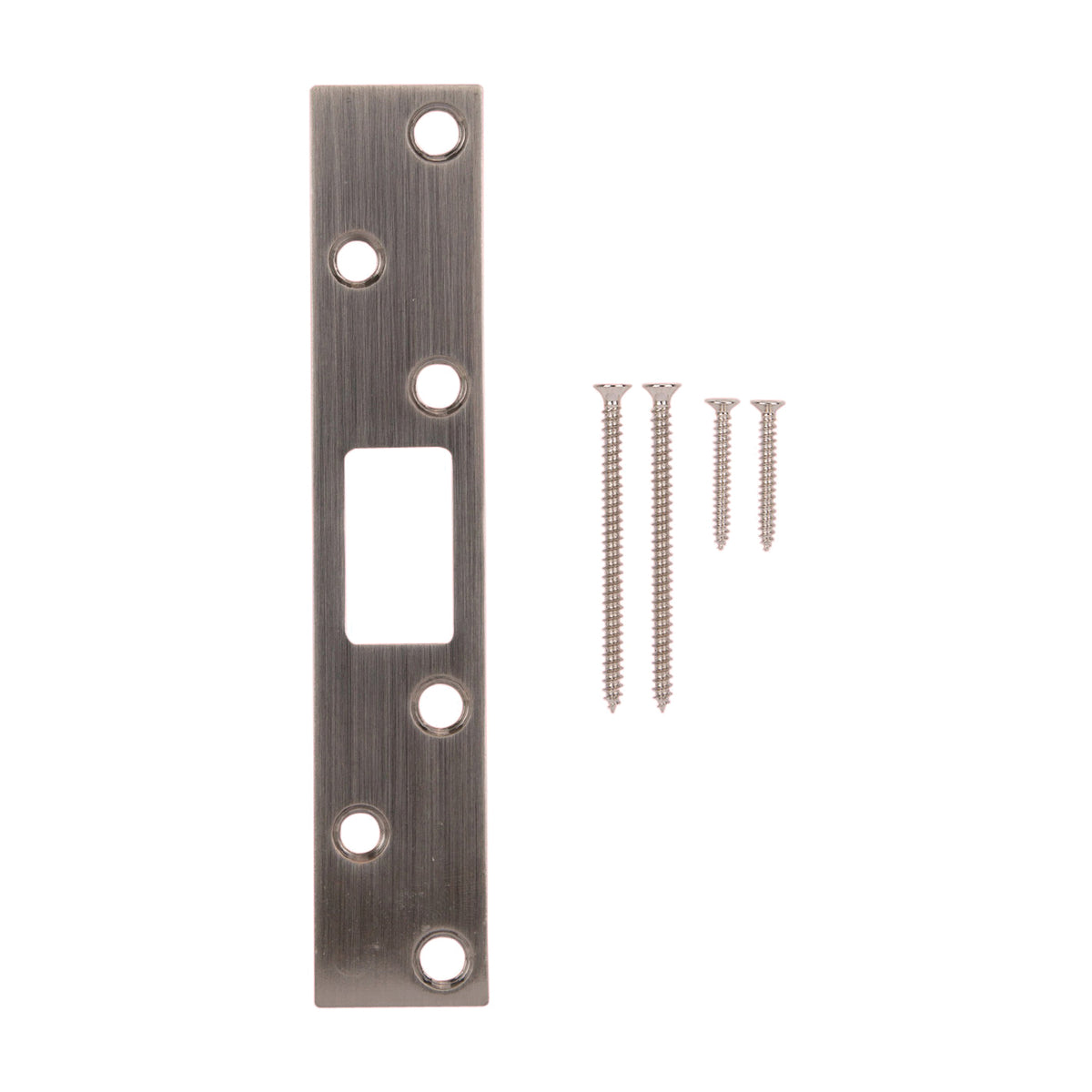 ProSource HSH-004BN-PS Security Door Latch Strike, Steel, Satin Nickel, 6 in H, 1-1/8 in W