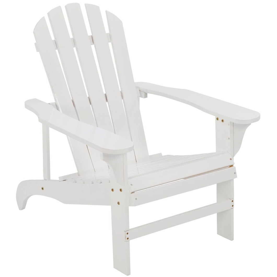 Seasonal Trends JN 16W CH40 White Cypress Wooden Adirondack Chair, 5-1/4 in W, 20-1/2 in D, 36-3/4 in H