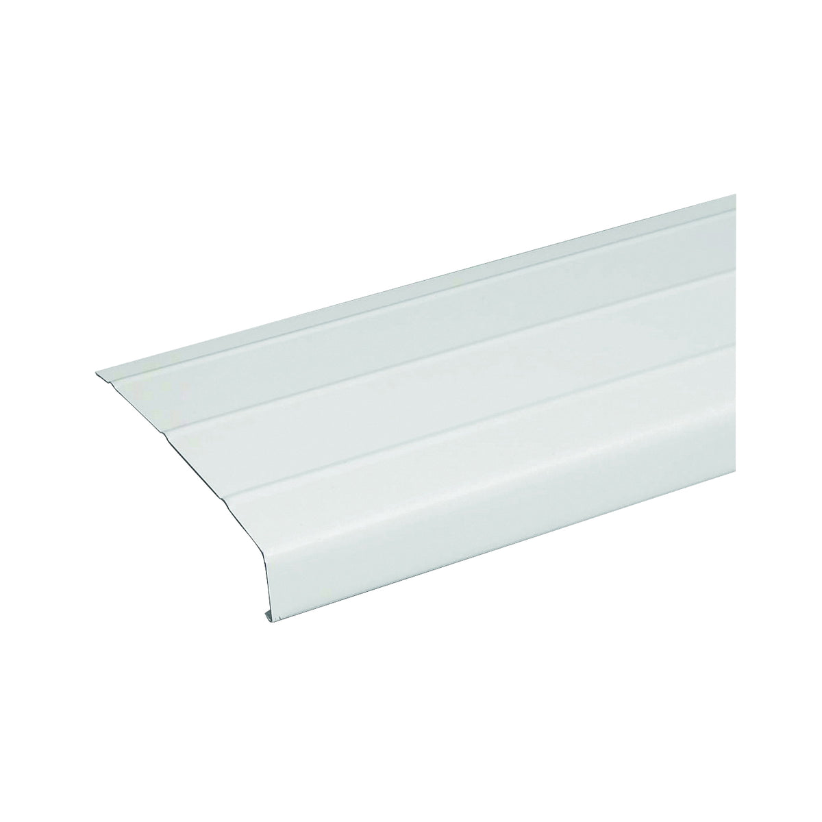 Amerimax 77103 Fascia Trim, 12 ft L, 6 in W, 0.018 Gauge, Aluminum, White, Enamel