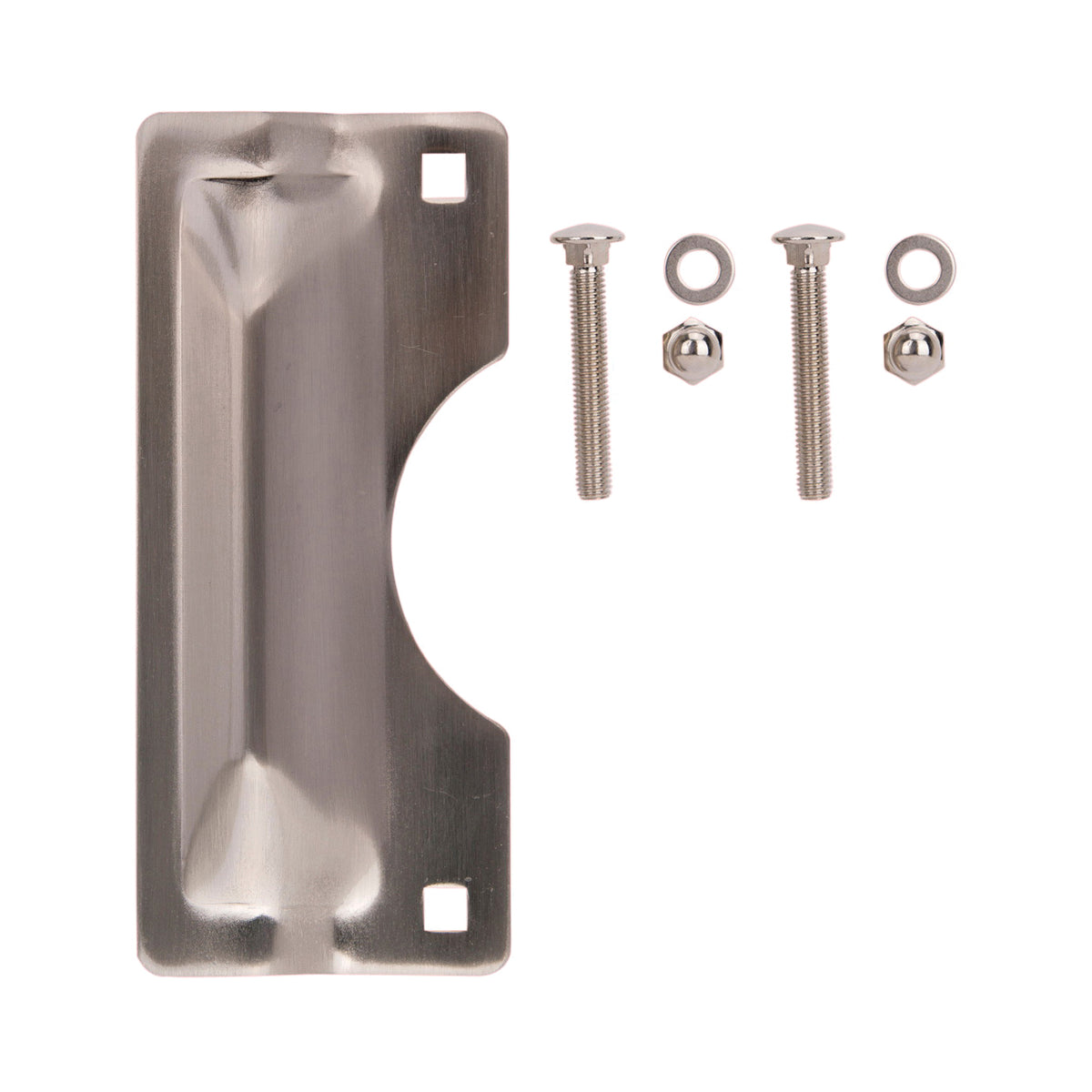 ProSource HSH-012BN-PS Latch Guard, Steel, Satin Nickel, 7 in H, 3 in W