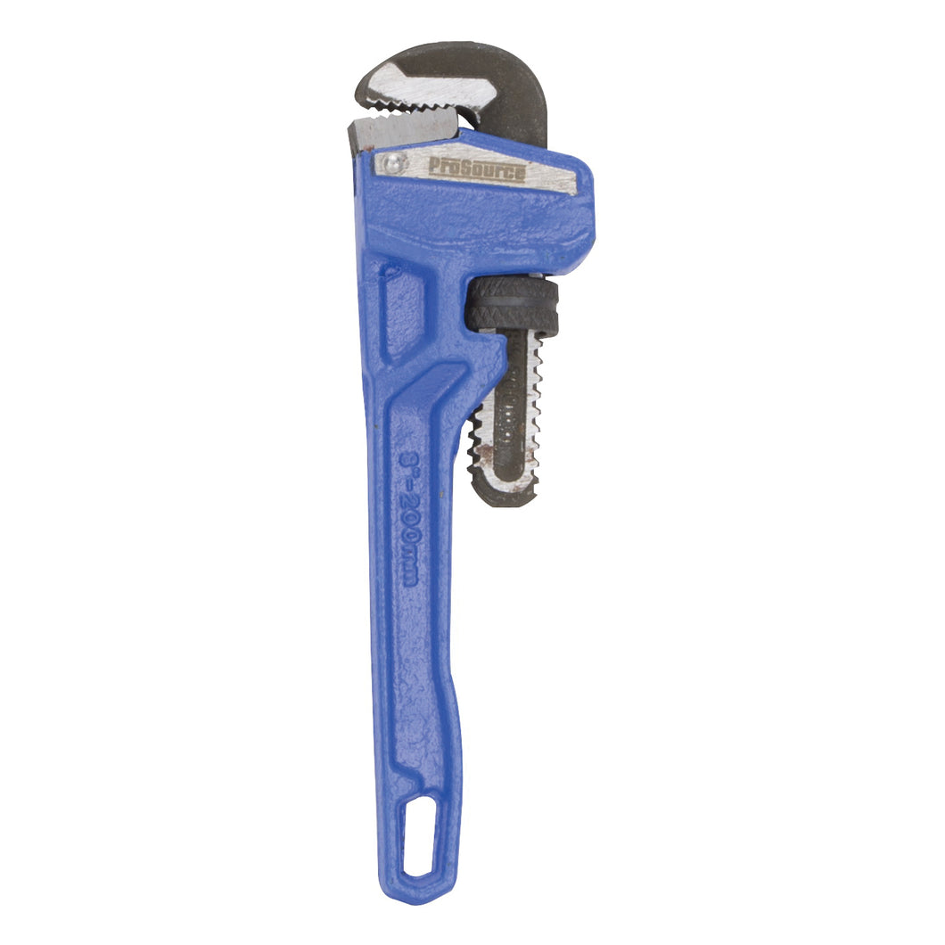 Vulcan JL40108 Pipe Wrench, 19 mm Jaw, 8 in L, Serrated Jaw, Die-Cast Carbon Steel, Powder-Coated, Heavy-Duty Handle