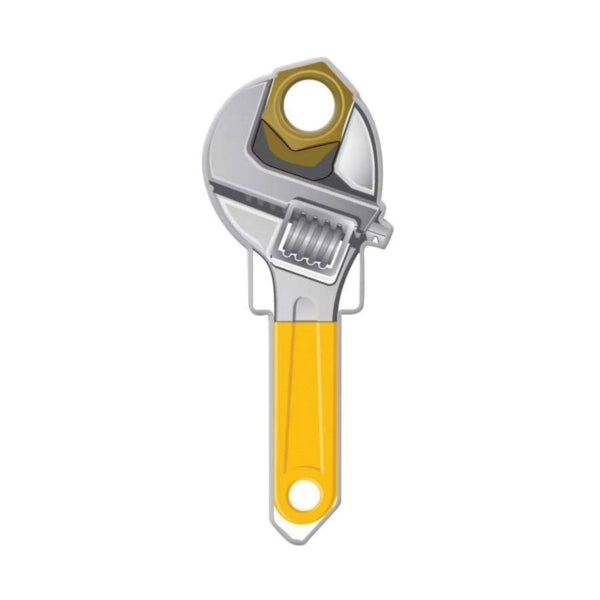 Lucky Line Key Shapes Series B123S Key Blank, Brass, Enamel, For: Schlage Locks